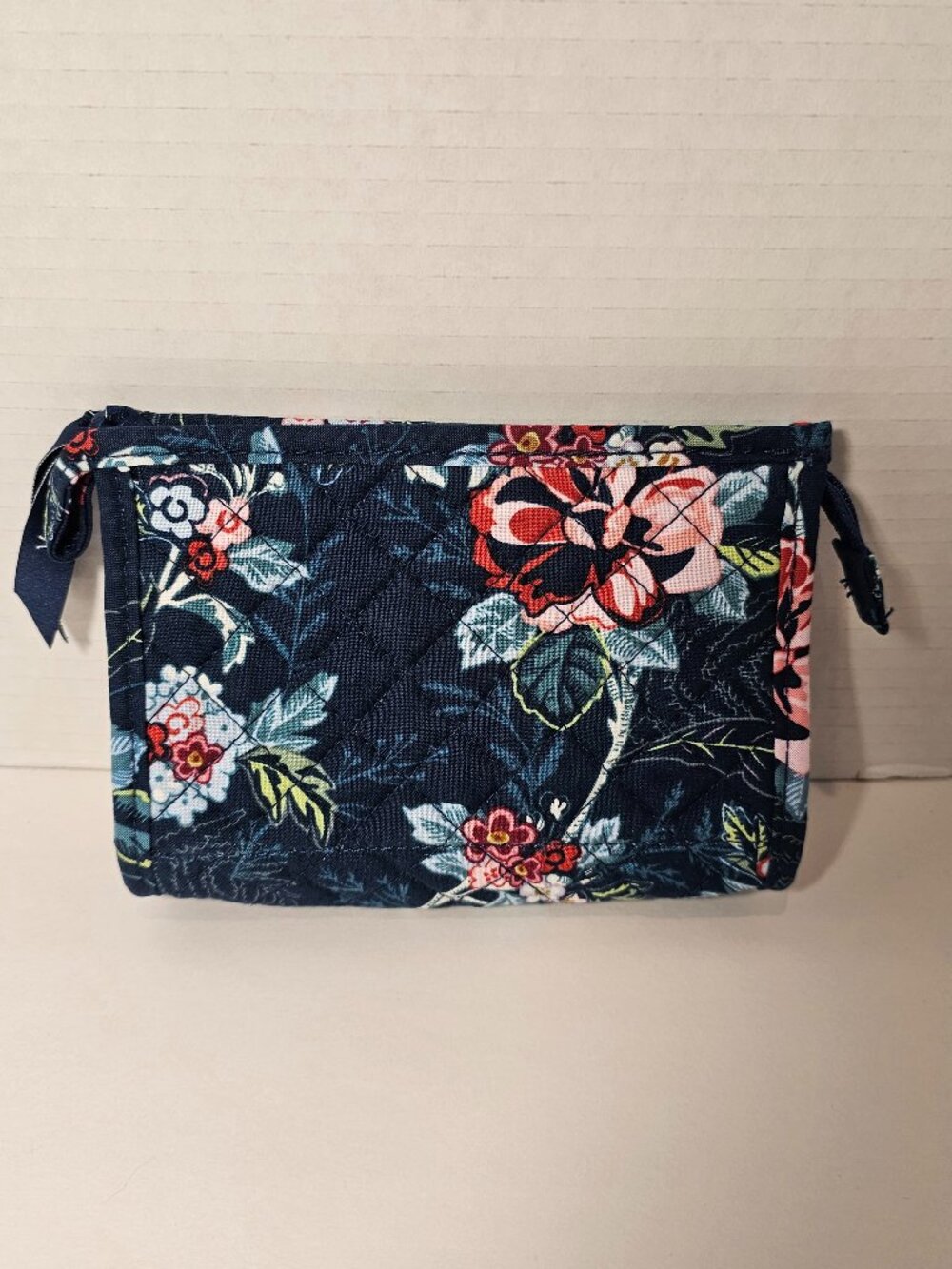 NWT Vera Bradley Mini Trapeze Cosmetic Rose Toile Pencil Makeup Compact Travel